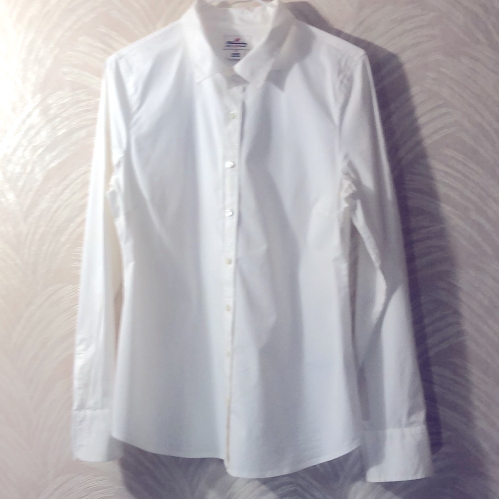 J Crew Women’s White Cotton Haberdashery Pearl Button Dress Taylor’s  Shirt